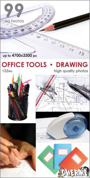 Office Tools & Drawing. Clipart