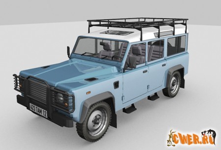 Defender Landrover 3dsmax model