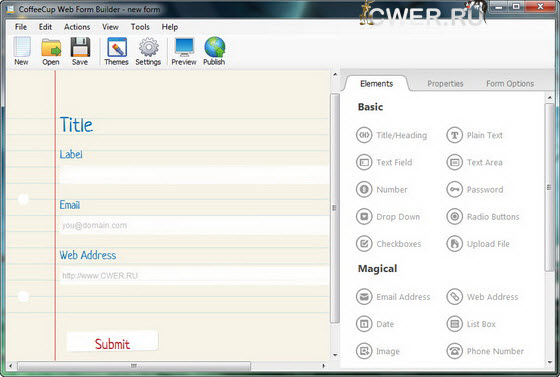 CoffeeCup Web Form Builder 1.2 Build 3880 Retail