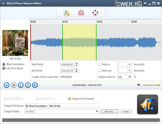 Xilisoft iPhone Ringtone Maker 3.0.6 Build 20120613