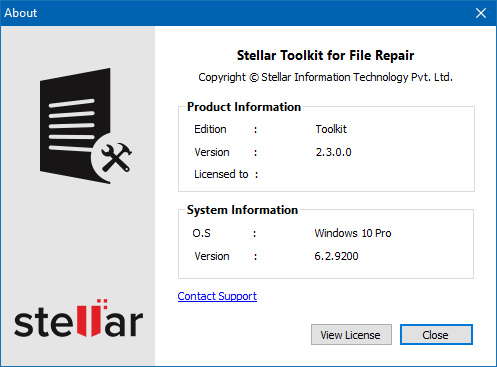 Stellar Toolkit for File Repair