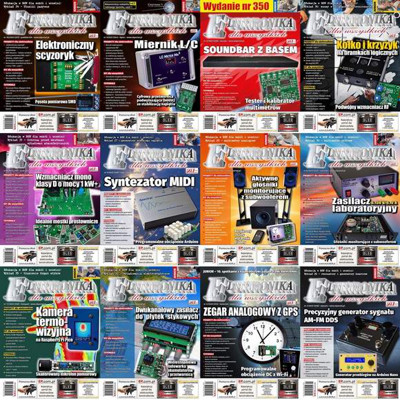 Elektronika dla Wszystkich №1-12 Styczen-Grudzien 2025 Архив 2025 Подшивка 2025