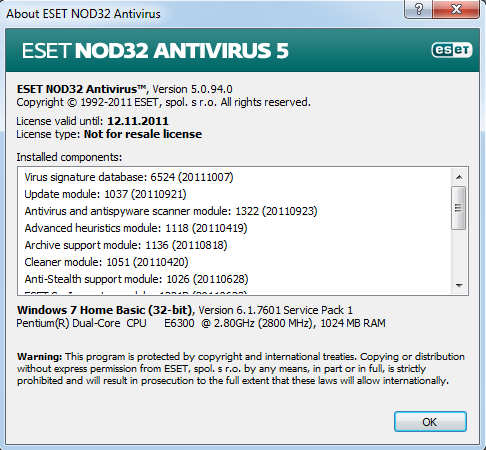 ESET NOD32 Antivirus 