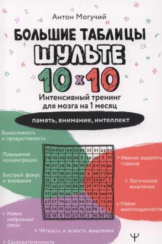 Большие таблицы Шульте 10х10