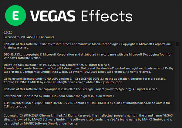 MAGIX VEGAS Effects v5.0.2.0