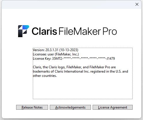 Claris FileMaker Pro 20.3.1.31