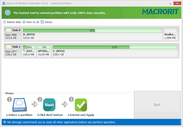 Macrorit Partition Extender 2.0 + Portable