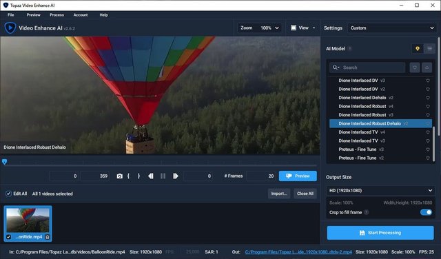 Portable Topaz Video Enhance AI 2.6.2