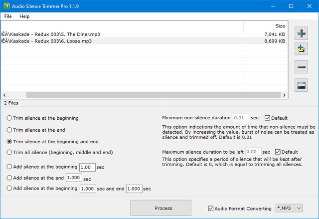 Audio Silence Trimmer Pro 1.1.9