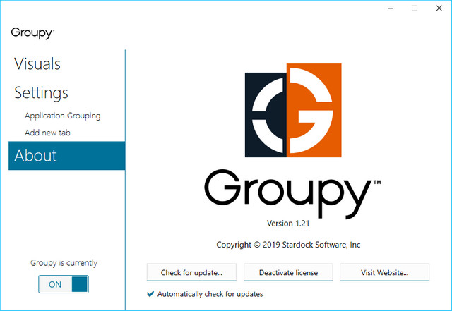 Stardock Groupy 1.21