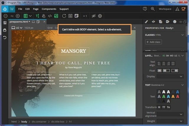 Pinegrow Web Editor Pro 5.4