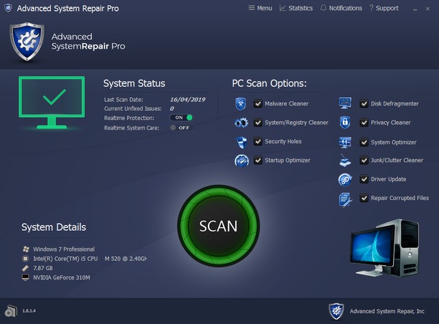 Advanced System Repair Pro 1.8.1.4