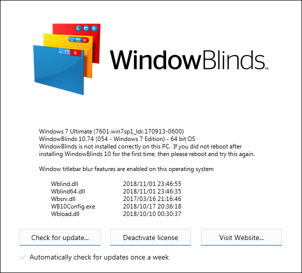 Stardock WindowBlinds 10.74