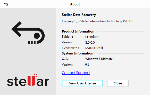 Stellar Data Recovery Premium 8.0.0.0