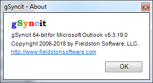 gSyncit for Microsoft Outlook 5.3.19.0