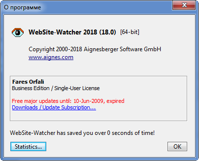 WebSite-Watcher 2018 18.0 Business Edition + Portable