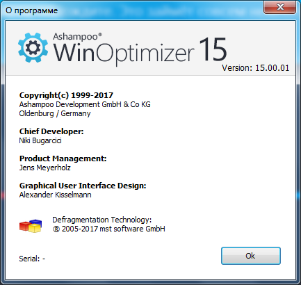 Ashampoo WinOptimizer 15.00.01