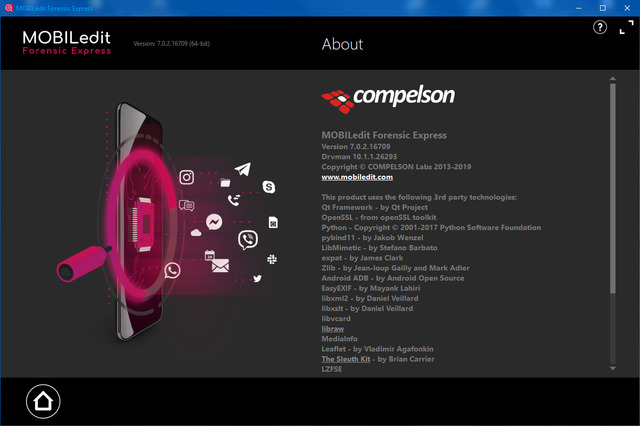 MOBILedit Forensic Express Pro 7.0.2.16709