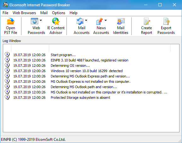 Elcomsoft Internet Password Breaker