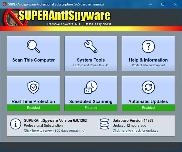 SUPERAntiSpyware Professional