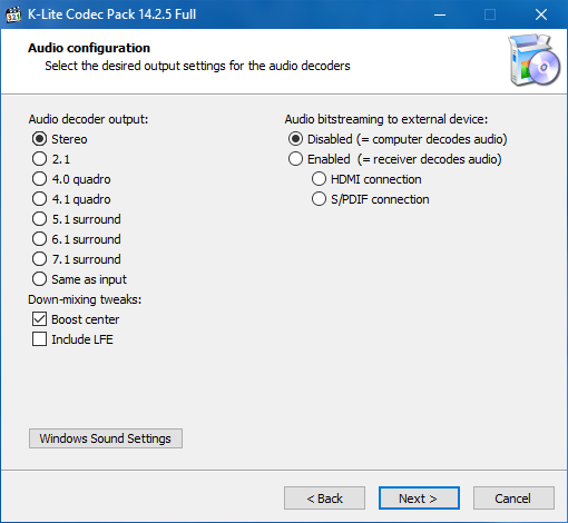 K-Lite Codec Pack