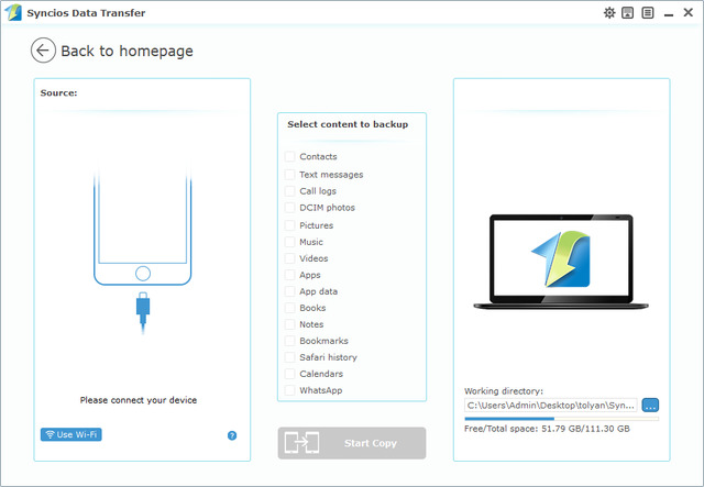 Anvsoft SynciOS Data Transfer 1.6.4