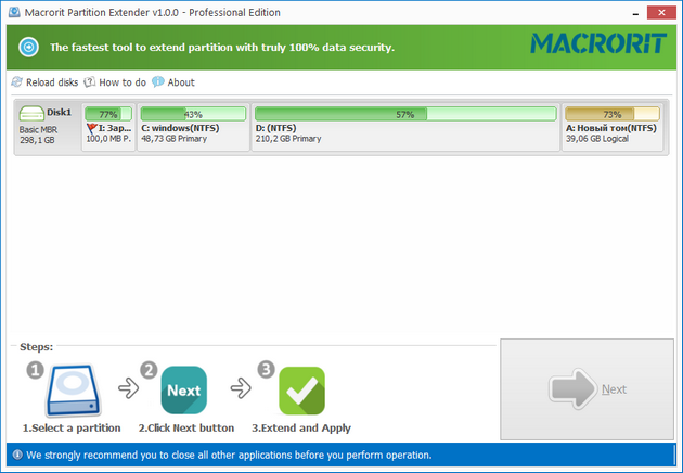 Macrorit Partition Extender Pro 1.0.0