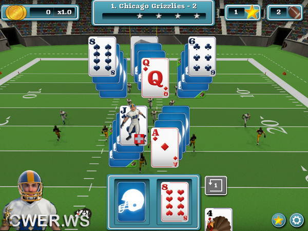 скриншот игры Touch Down Football Solitaire