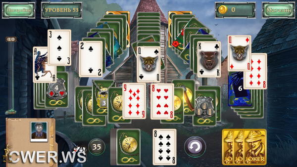 скриншот игры Detective Secrets Solitaire: The Curse of the Village