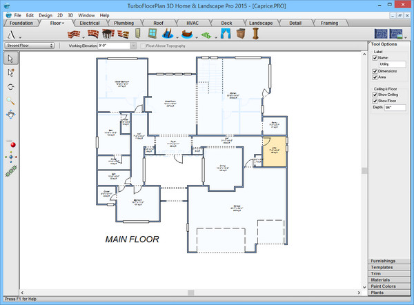 TurboFloorPlan 3D Home & Landscape Pro 2015