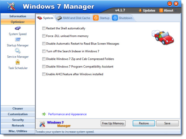 Windows 7 Manager 4.1.7