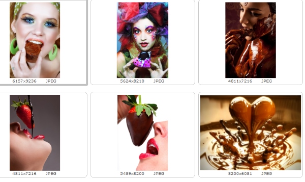 Девушки и шоколад1