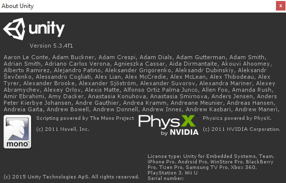 Unity Pro 5.3.4f1