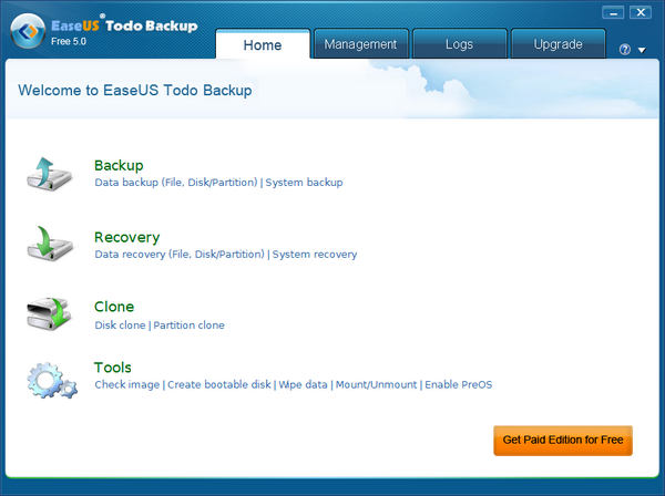 EASEUS Todo Backup Free 5.0