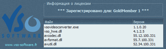 VSO Video Converter 1.1.0.20