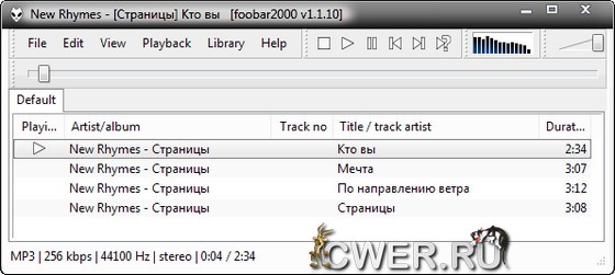 foobar2000 1.1.10