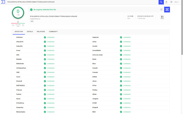 VirusTotal Report